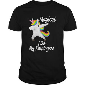 Magical Like My Employees Dabbing Unicorn Shirt